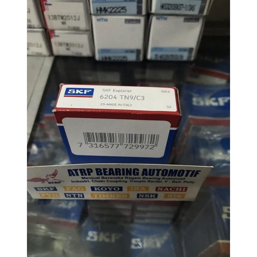 BALL BEARING 6204 TN9/C3 SKF