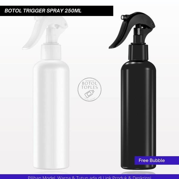 botol trigger 250ml spray bening tebal (HARGA GROSIR)