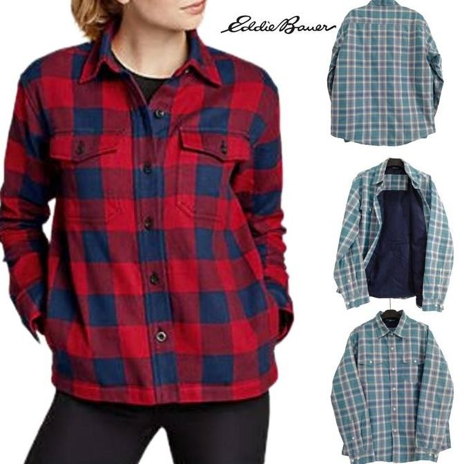 Kemeja Jaket Eddie Bauer Wanita Dewasa