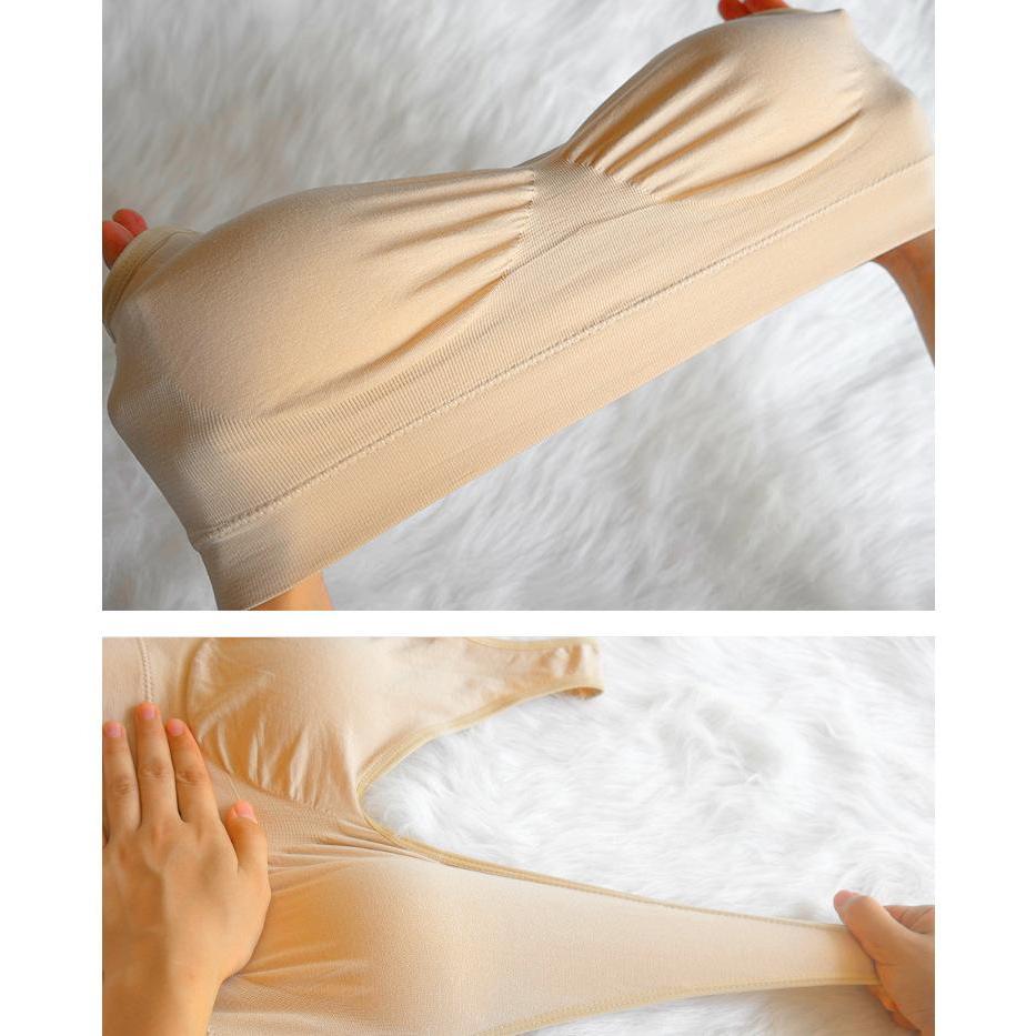 Eelic Sport Bra Double Layer Vest  Bra Dengan Bantalan Dada Latihan Yoga Tanpa Cincin Baja Pakaian D