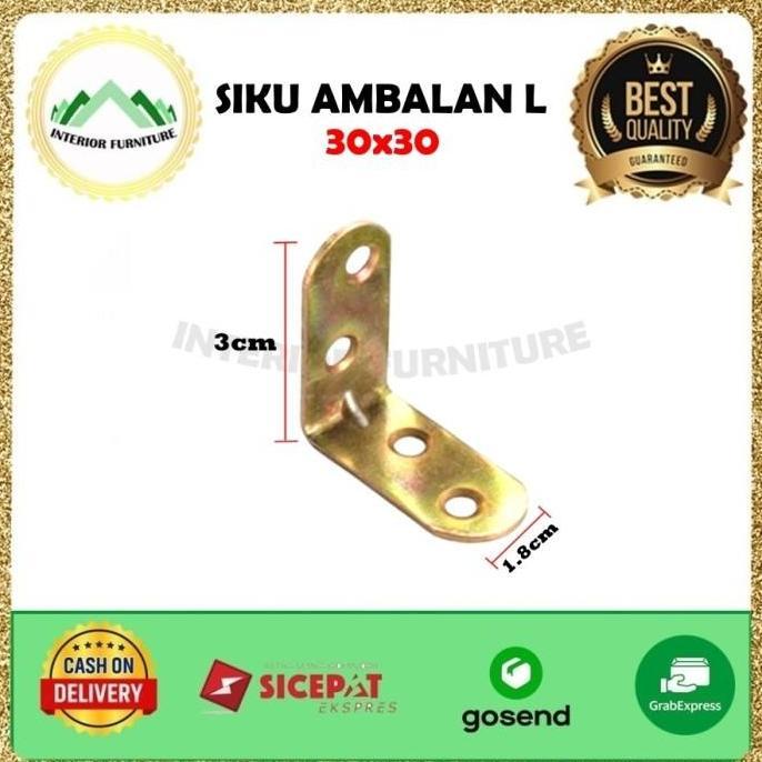 Siku L (Besi) / Siku Rak Verseng (Besi) 3Cm Isi 150 Pcs