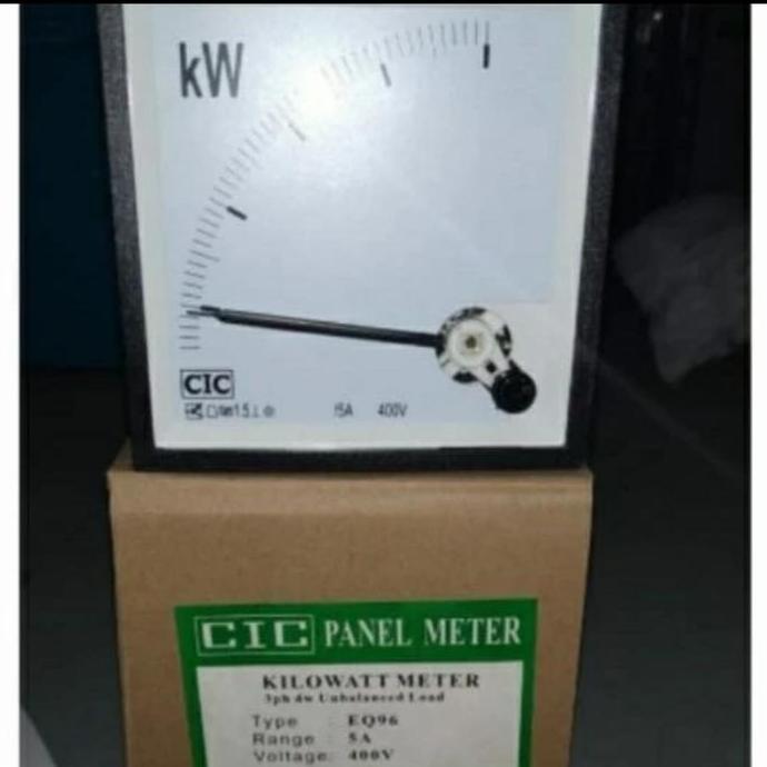 TERBARU - Kilowatt Meter CIC / Kilo watt meter Analog 1500 KW include CT ICX-1 rasio 3000/5A