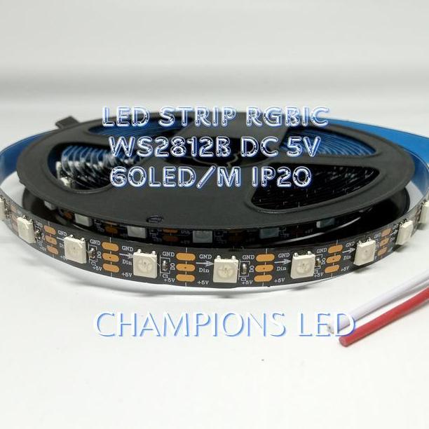 Led Strip Rgb Ic Ws2812B Dc 5V 60 Ledm Ip20 Champions Led
