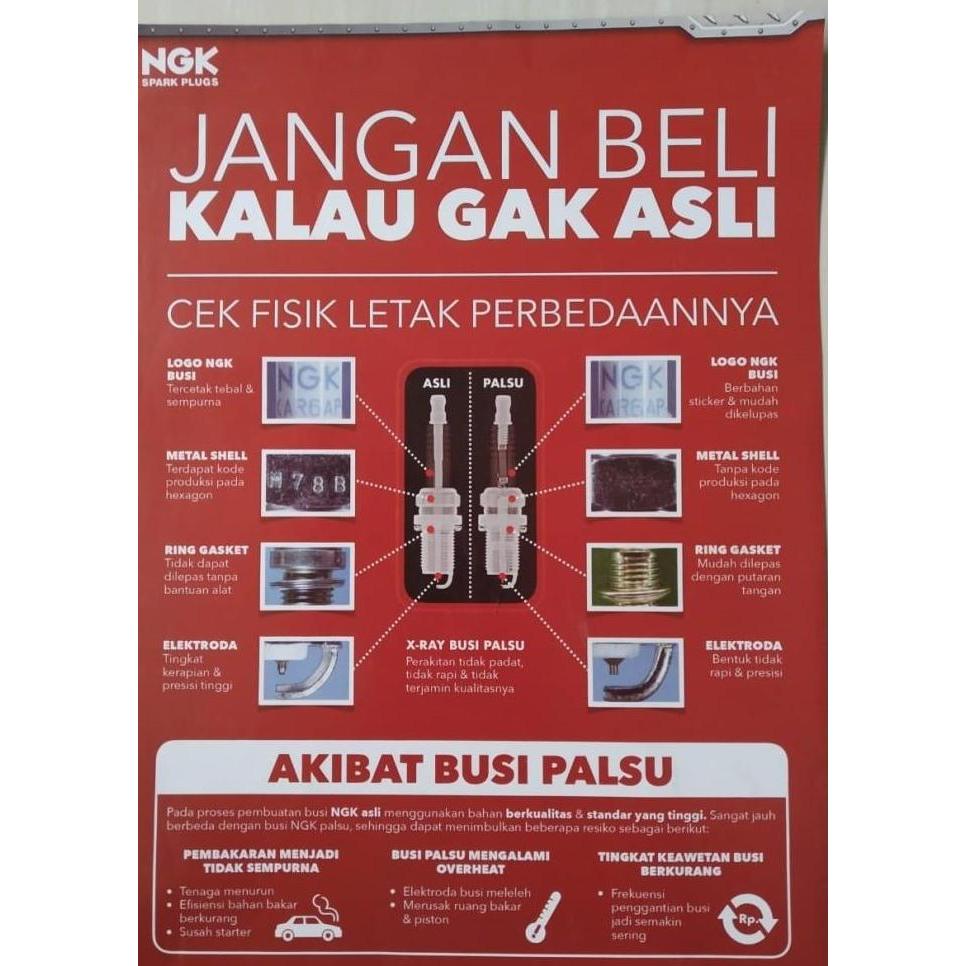 Busi Agya & Ayla 1.0 1000cc - NGK Iridium LKR6AIX