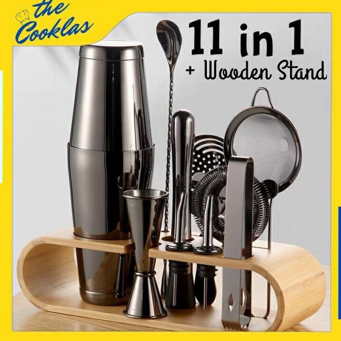 11 in 1 Cocktail Boston Shaker Set Premium Bartender Tools Shaker Set