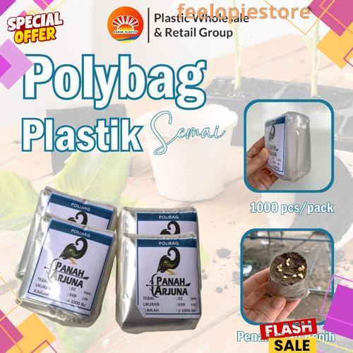 New Polybag semai 6x7 plastik semai/polybag benih 1ikat= 1000pcs Polybag cabai