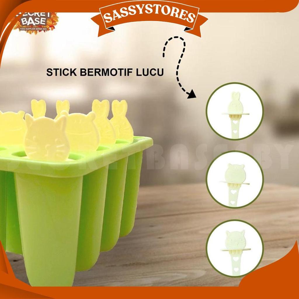 Cetakan Stik Es Krim - Isi 8 / Cetakan Es Krim / Cetakan Es Loli Promo