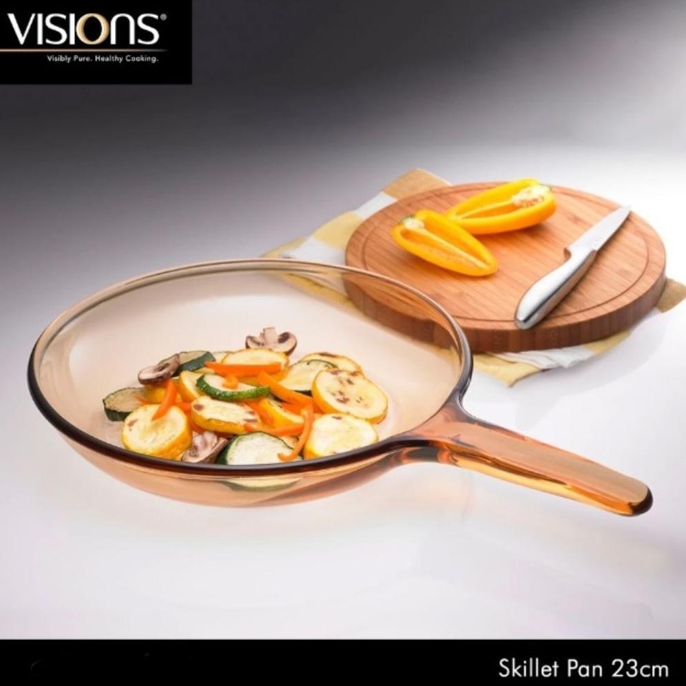 Visions Frypan Wajan Kaca Skillet 23cm Alat Masak Khusus