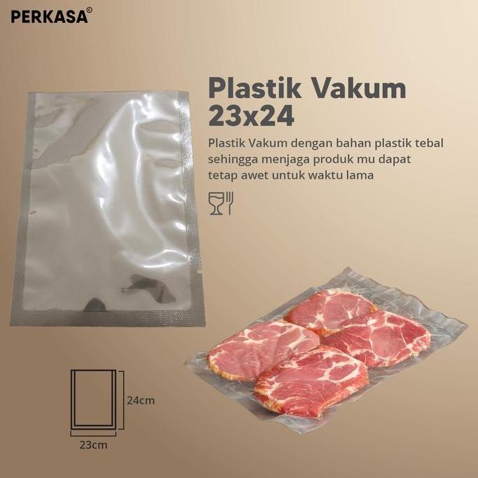 Plastik Vacuum Bag 23x34 / Plastik Vakum Makanan Tebal (Isi 100)