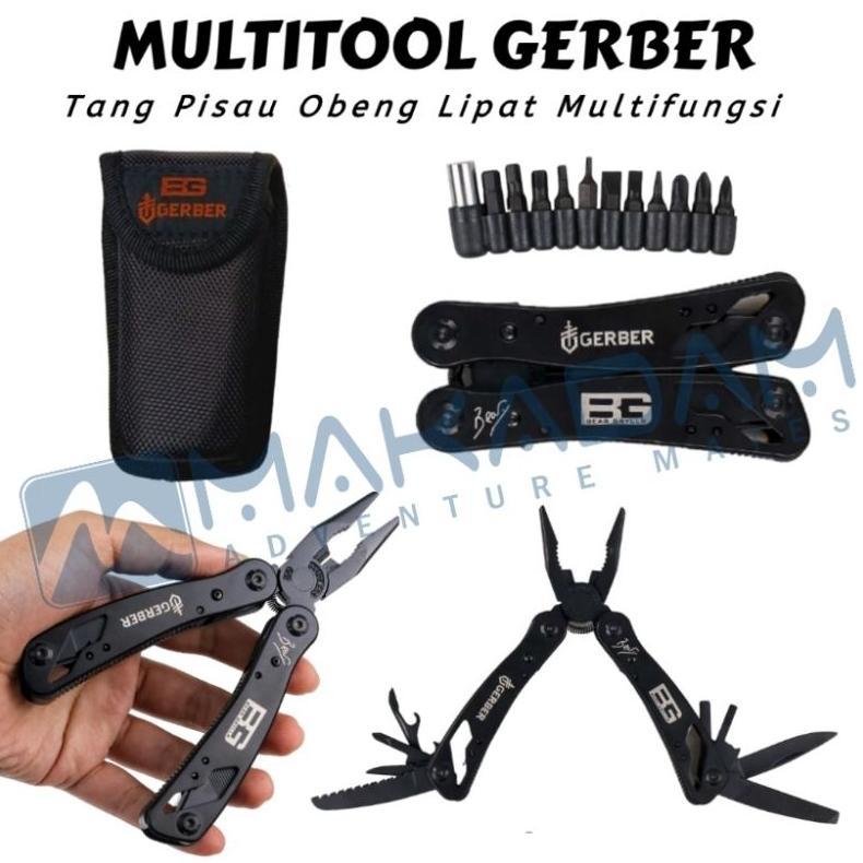 Gerber Multi tools tang pisau gergaji obeng lipat multi fungsi survival