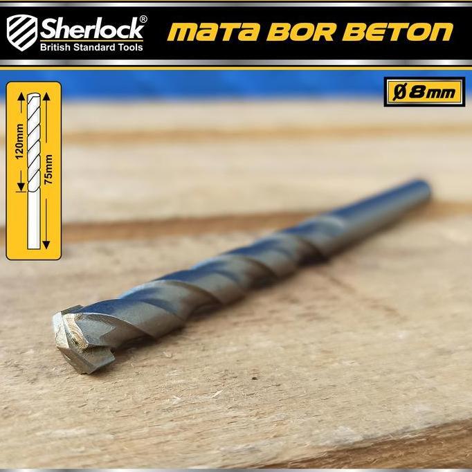 Mata Bor Beton TCT 8 MM ( mata terbuat dari TUNGSTEN CARBIDE TIPS)