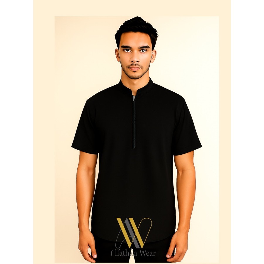 KEMEJA ZIPPER PRIA LENGAN PENDEK / WORKSHIRT ZIPPER/ KEMEJA HARIAN/ KEMEJA LENGAN PENDEK/ KEMEJA HAN