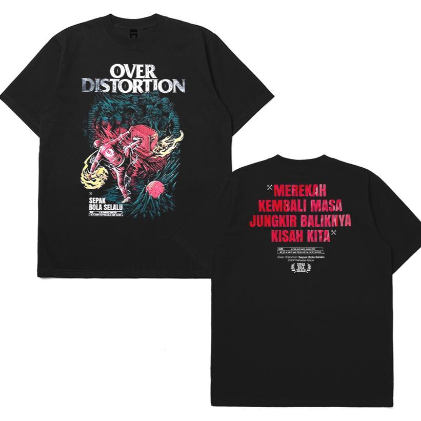 Rockerstar T-Shirt Band Over distortion Sepakbola selalu
