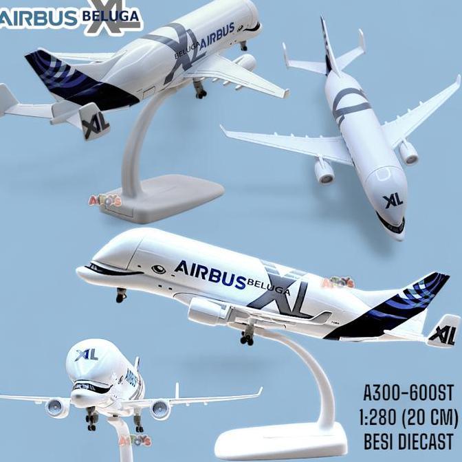 Diecast pesawat Beluga XL diecast pesawat besi diecast pesawat terbang Beluga mainan pesawat Beluga 