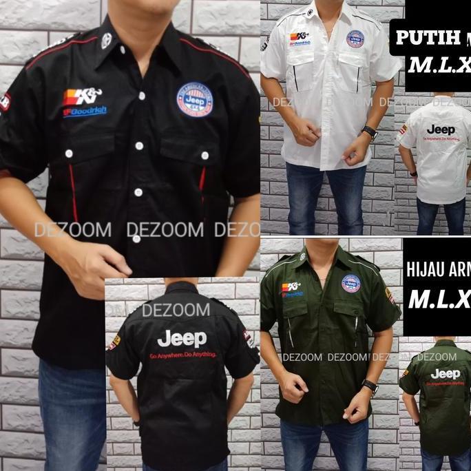 Kemeja Otomotif Baju Bordir Komunitas Jeep