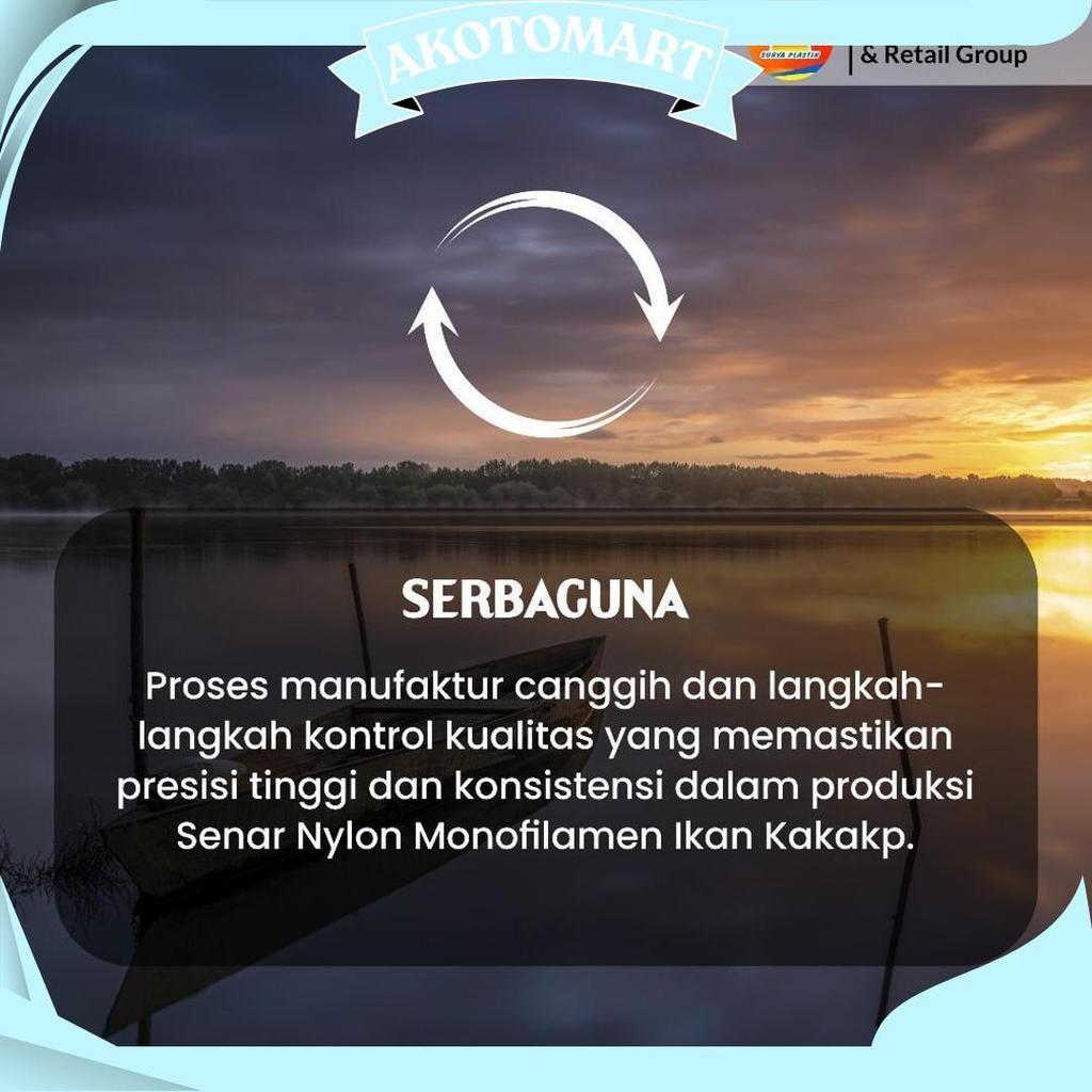 Senar Cap Ikan Kakap  Ukuran 3000 (120)  Per Roll /Tali Senar Pancing / Senar Layangan Ori