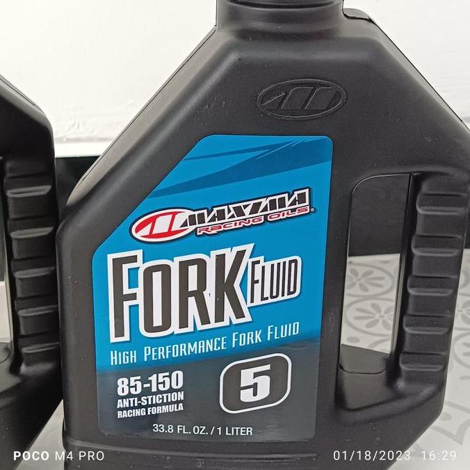 Oli fork rear shock oil maxima plush fluid 5wt 10wt rockshox
