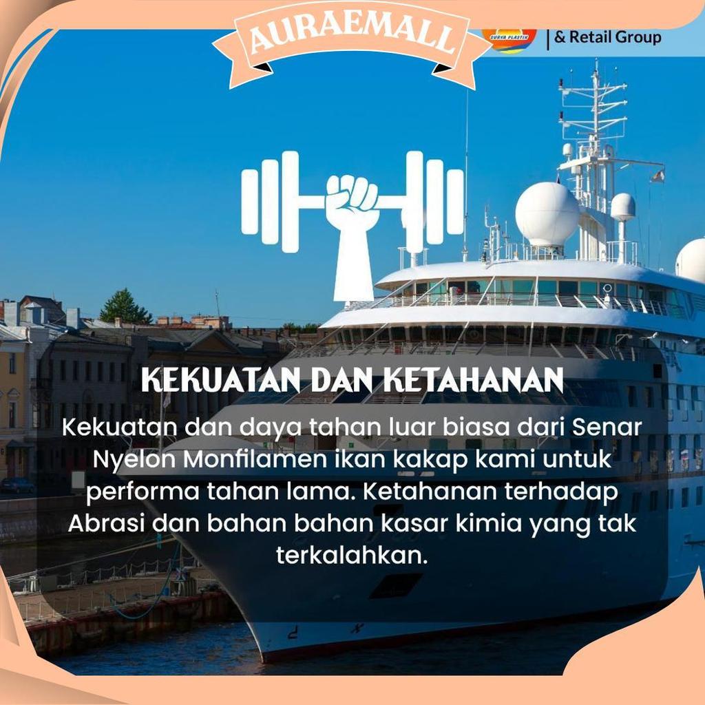 Senar Cap Ikan Kakap  Ukuran 400 (25)  Per Roll /Tali Senar Pancing / Senar Layangan Ori