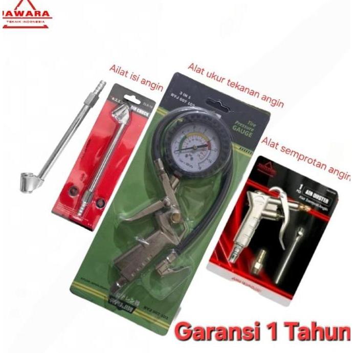 LIBARDIRT Paket alat kompresor semprotan angin - alat isi angin ban - alat ukur angin tekanan ban ha