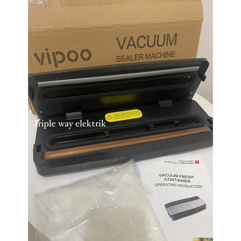 vacuum sealer makanan kering/basah (bukan kuah) / mesin press plastik vacum vipoo & vacuum siller ma