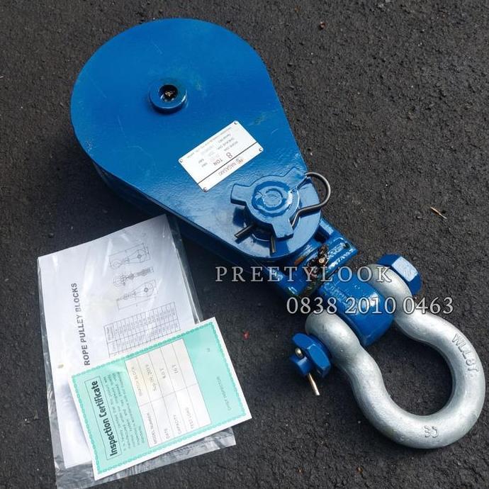 BROOK Nagasaki Snatch Block 8 Ton Shackle Pulley Heavy Duty Made In Japan