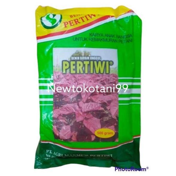 HARGA DISC - ( 500 gram ) Benih bayam merah PERTIWI 500 gram bibit bayam merah berkualitas dari beni