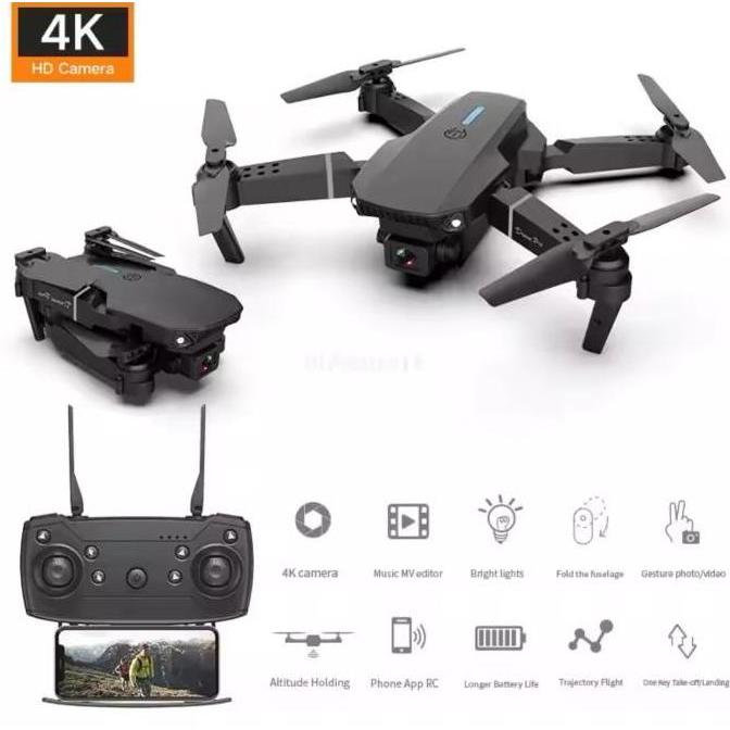 BROOK- Drone E88 Mini E-88 Camera Drone Mainan Anak