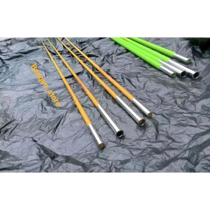 1Paket Fiber sayap layangan 4batang sudah ada sambungan/shock joint, stik piber sayap layangan gapan