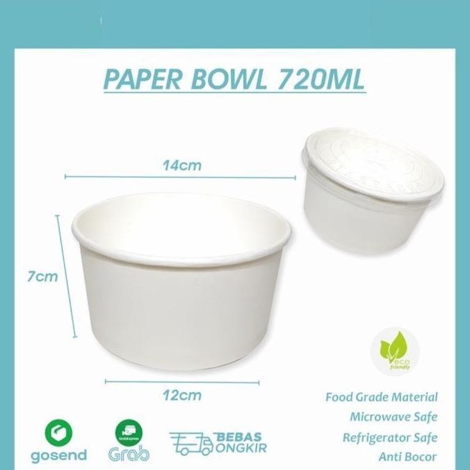 paper bowl ivory rice bowl kertas mangkok catering mangkok nasi kertas