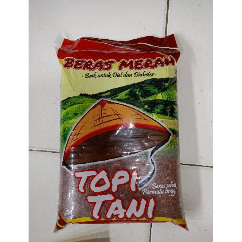 Beras Merah Cap Topi Tani 5Kg Premium