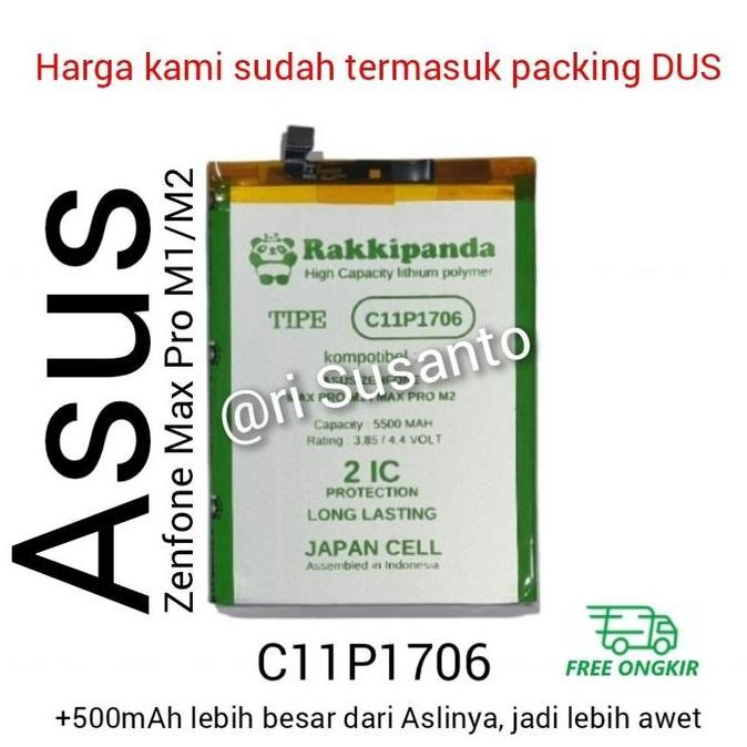 Baterai Rakkipanda For Asus Zenfone Max Pro M1 X00TD X00TDB X00TDA
