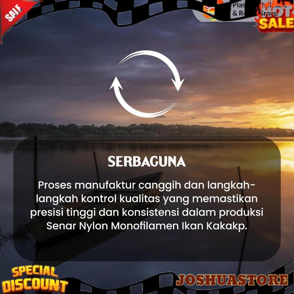Termurah Senar Cap Ikan Kakap  Ukuran 400 (25)  per Roll /Tali Senar Pancing / Senar Layangan