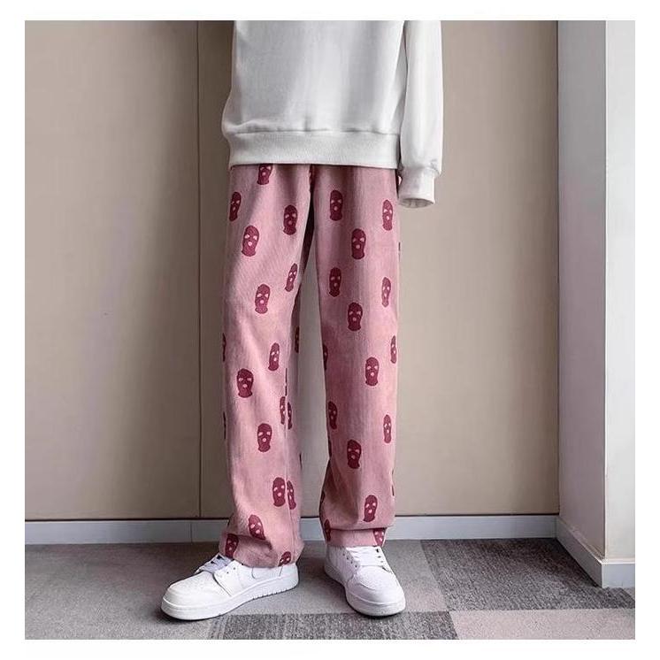 Celana Panjang Pria Celana Olahraga Baggy Pants Celana Corduroy Style Korea Pria Baju Terbaru 2025 C