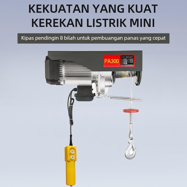 Elementmax Kerekan Listrik Tali Kawat Dapat Mengangkat 1200kg Angkat 20m Kecil Derek Kerekan Dalam D