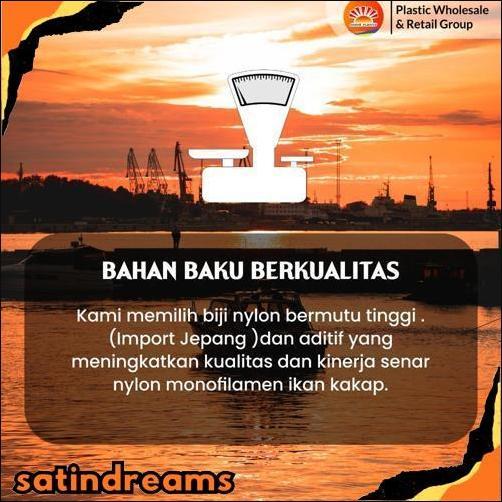 New Senar Cap Ikan Kakap  Ukuran 1000 (70)  per Roll /Tali Senar Pancing / Senar Layangan