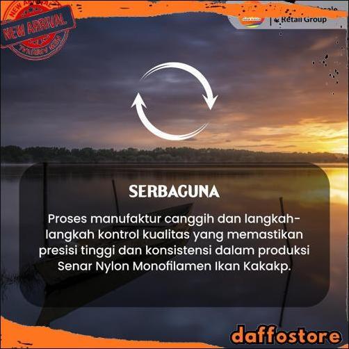 New Senar Cap Ikan Kakap  Ukuran 1000 (70)  per Roll /Tali Senar Pancing / Senar Layangan