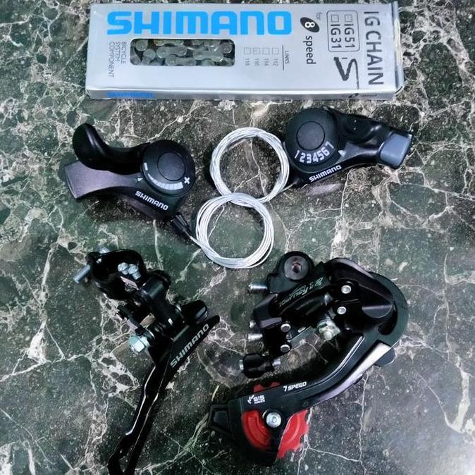 Groupset grupset Shimano Tourney TZ 3 X 7 Speed MTB RB Minion Seli