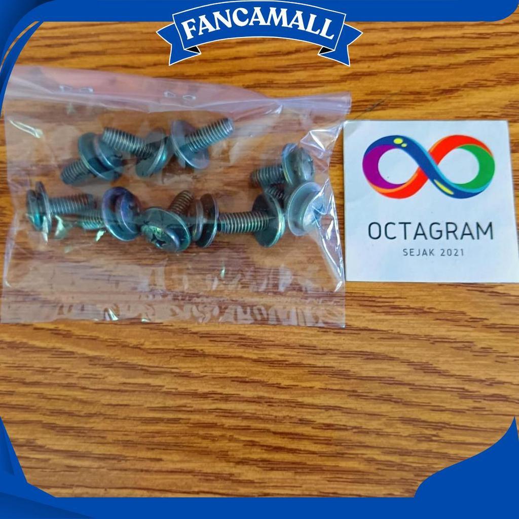 1 Pak Baut Body Yamaha 6X18 / Baut Body/ Baut Body Motor Yamaha Ori