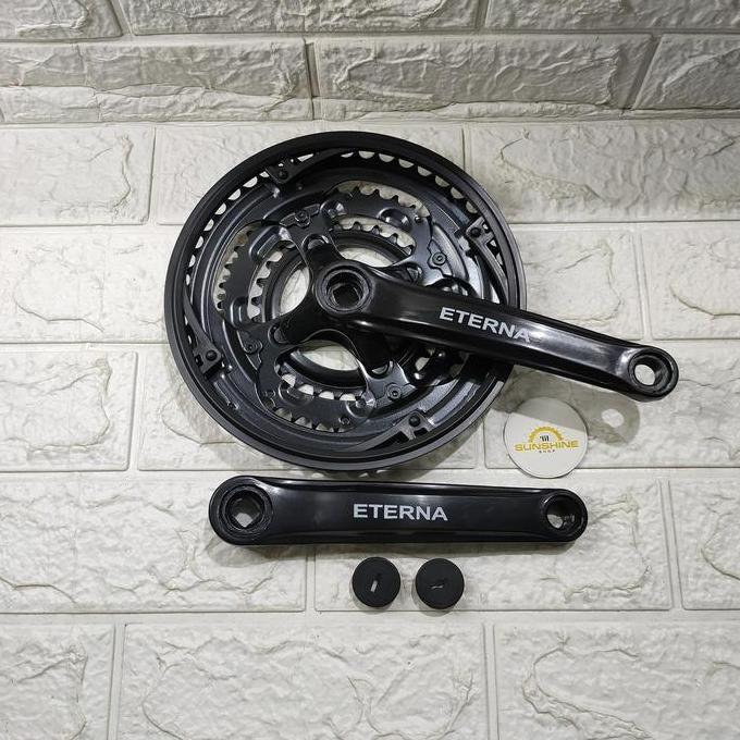 Promo Crank Sepeda Mtb 3 Speed Eterna 48-38-28T X 170Mm Gear Depan As Bb Kotak Cod