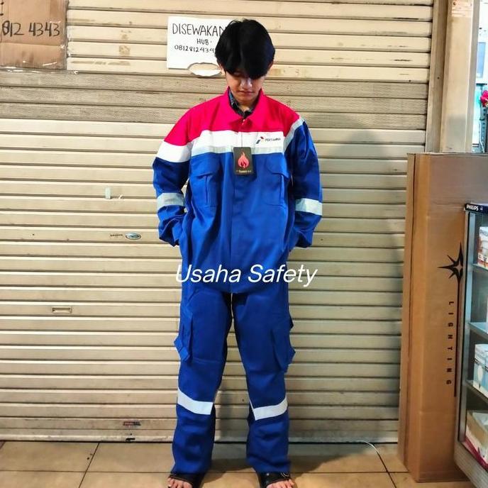 Promo Baju Celana Nomex Pertamina Two Piece Setelan Cod