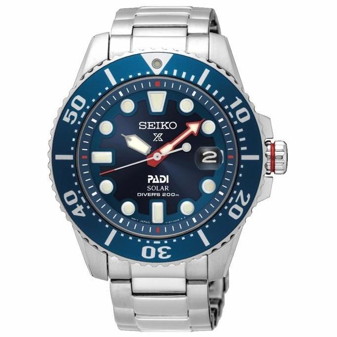 Seiko Prospex Solar SNE549P1 "PADI" Blue Dial Stainless Steel SNE549