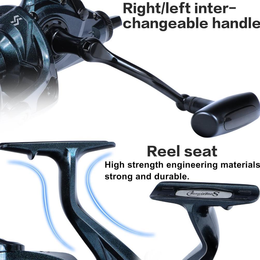 Sougayilang Reel Pancing Saltwater Spinning Surfcasting 9000/10000/12000 Reel Ikan Ultra Kuat Tahan 