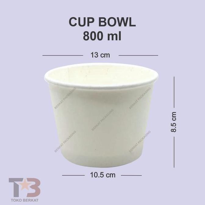 Cup Bowl 800ml 27oz Starpack / Paper Bowl 800ml 27oz / Mangkuk Kertas