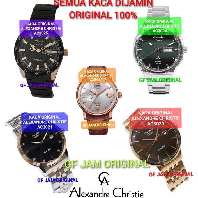 KACA JAM TANGAN ALEXANDRE CHRISTIE AC3020 AC3021 AC3022 AC3024 AC3025 AC8408 terlaris
