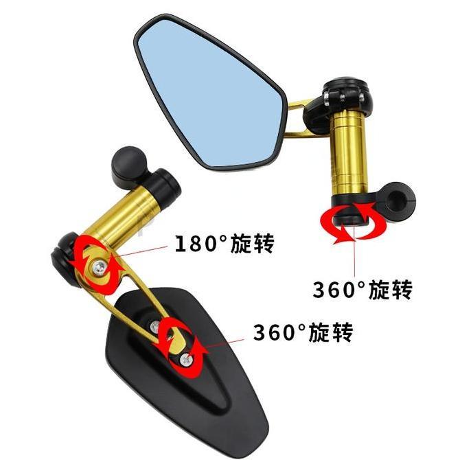 KJ542 Kaca Spion CNC Aminum 7 8 22mm Untuk Z900 Z900RS Z800 Z1000 Original