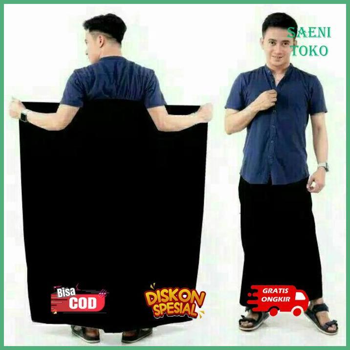 we-53 iQ45 RHH-1823 MURAH SARUNG BATIK HITAM POLOS Termurah Berkualitas Terlaris