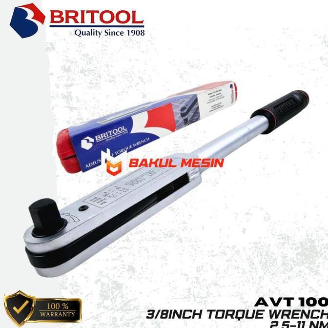 CHRYSAN BRITOOL AVT100 Kunci momen kunci torsi 3/8inch torque wrench AVT 100