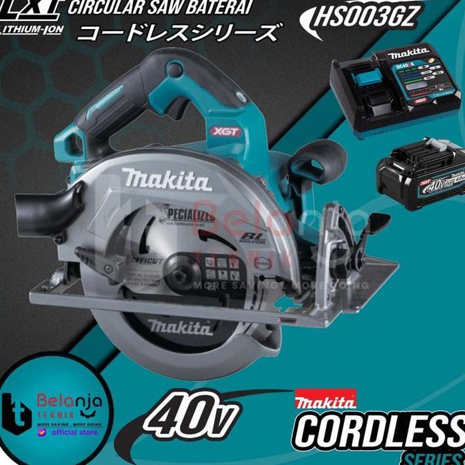 MARIGOLD- Makita Mesin Circular Saw HS003GZ Cordless Potong Kayu + Baterai 40V
