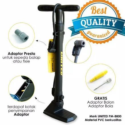 Pompa Angin Sepeda United PM-8800 / Pompa Angin / Pompa Ban / Pompa Motor