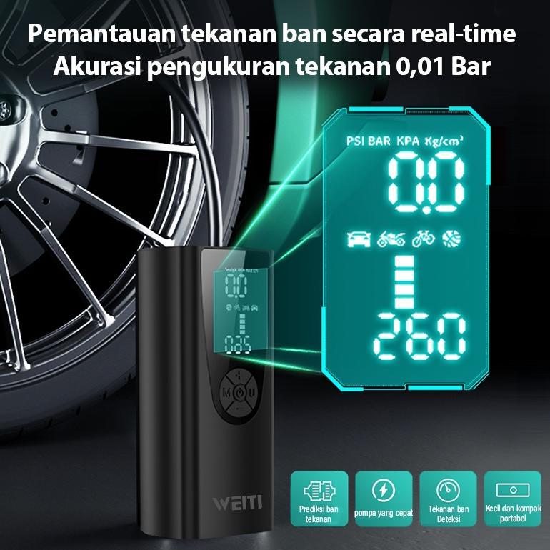 Gd-8 Pompa Ban Electric 10000Mah Dengan Port Pengisian Usb, Lampu Led Pompa Ban Mobil Motor Murah